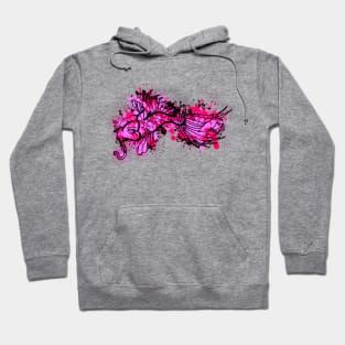 Pink Koi Splash Hoodie